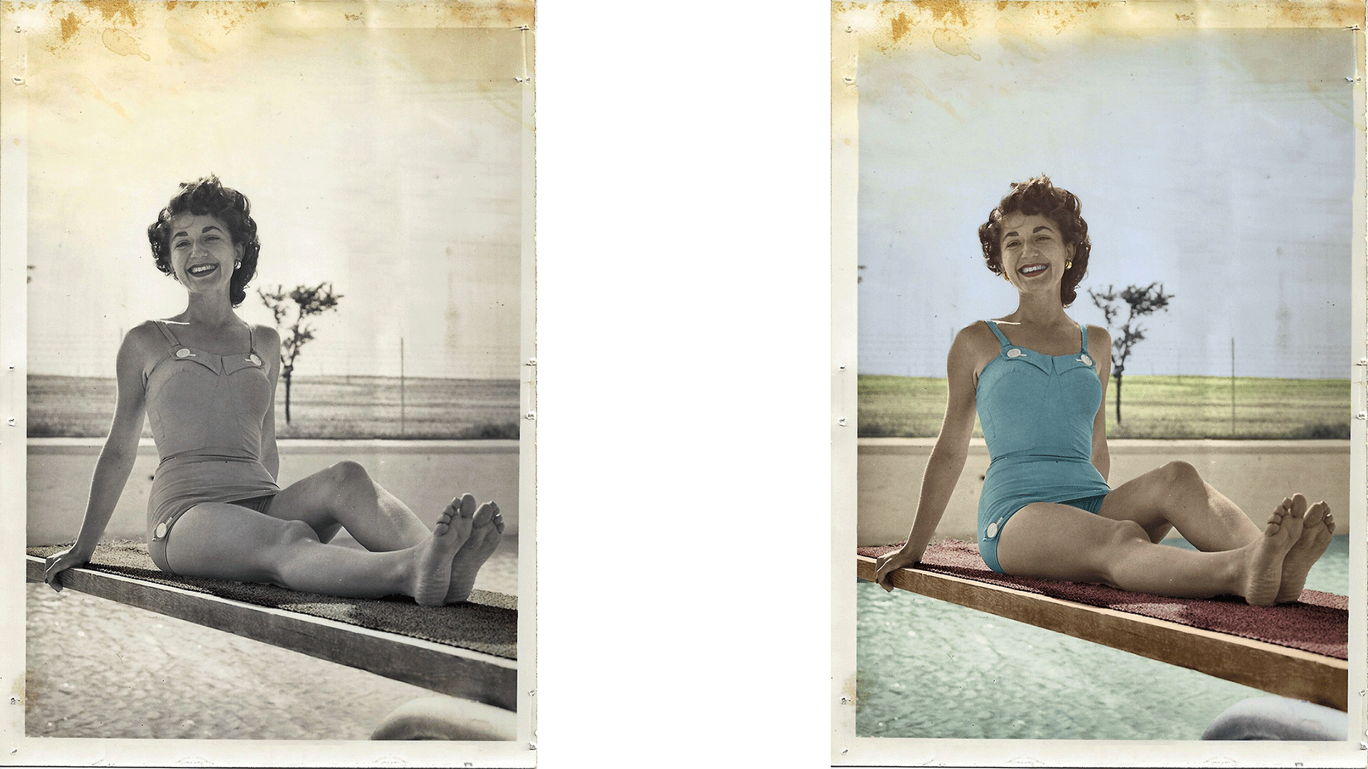 colorisation femme allongée